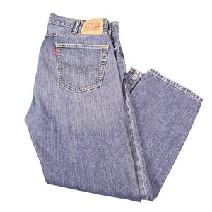 Levis 505 Regular Fit Jeans Mens 40x30 Blue Denim Straight Leg Rare Tag